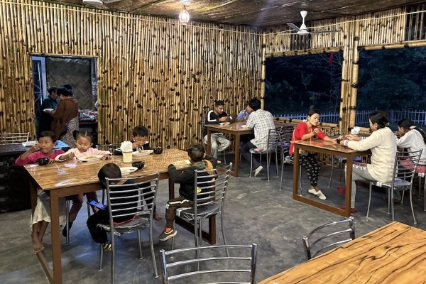 Interior of Manda Cafe